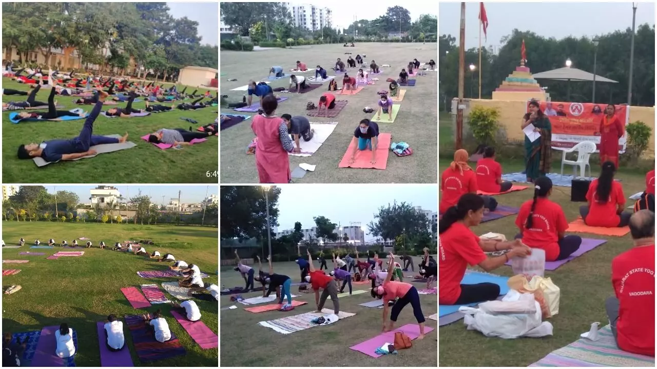43 well-trained yoga coaches and about 2,000 trainers in Vadodara city and district trying to make yoga a social and family habit