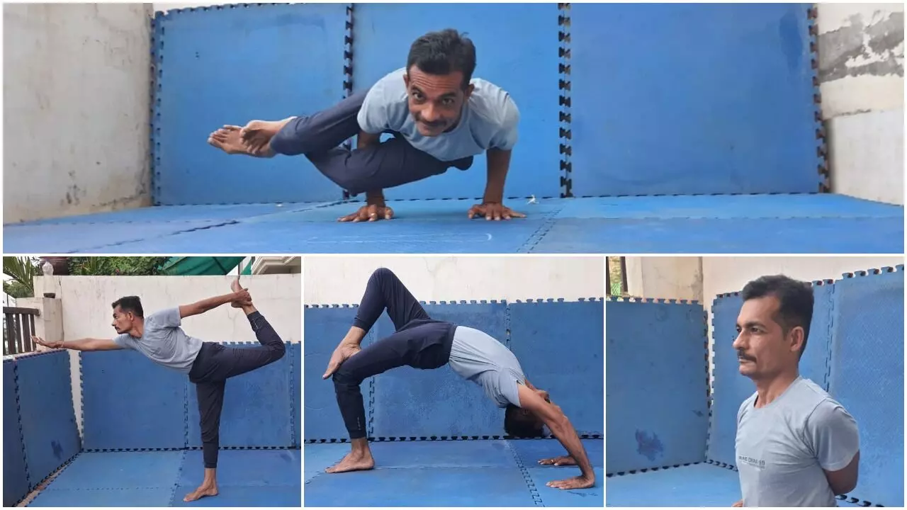 Yoga sadhana by Additional Chief District Health Officer of Vadodara