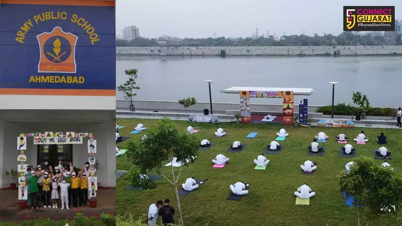 Golden Katar Division of Indian Army celebrated International Yoga day across Gujarat