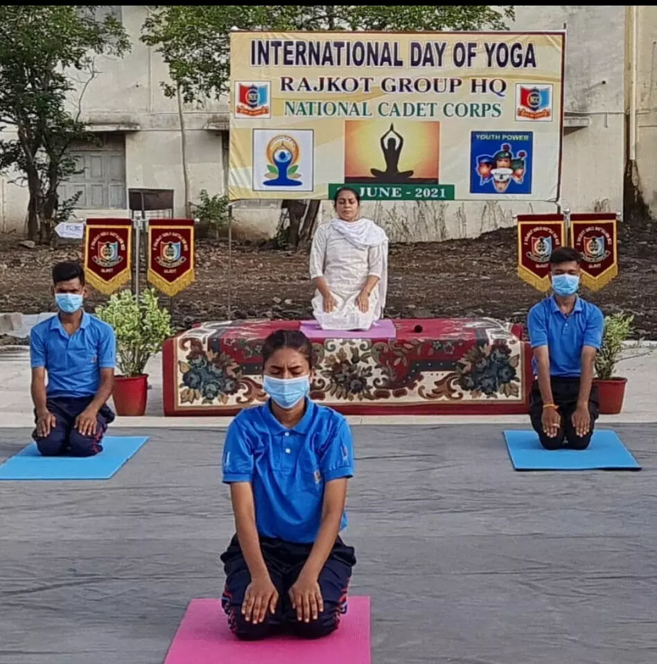 NCC directorate Gujarat, Dadra Nagar Haveli, Daman and Diu spreads awareness on International Yoga Day