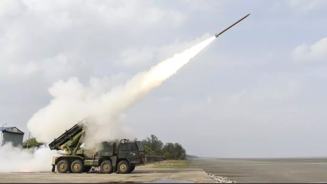 DRDO successfully test fires Enhanced Pinaka Rocket