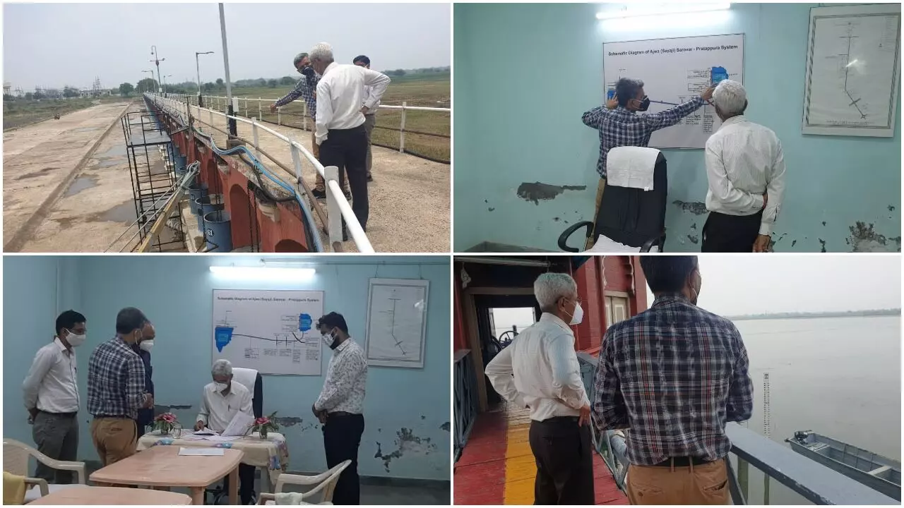 Vadodara District Collector visited Ajwa Sarovar and its 62 gates