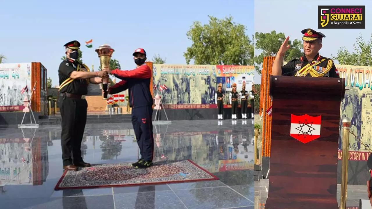 Jodhpur Military station organises grand commemorative event to honour Swarnim Vijay Varsh victory flame