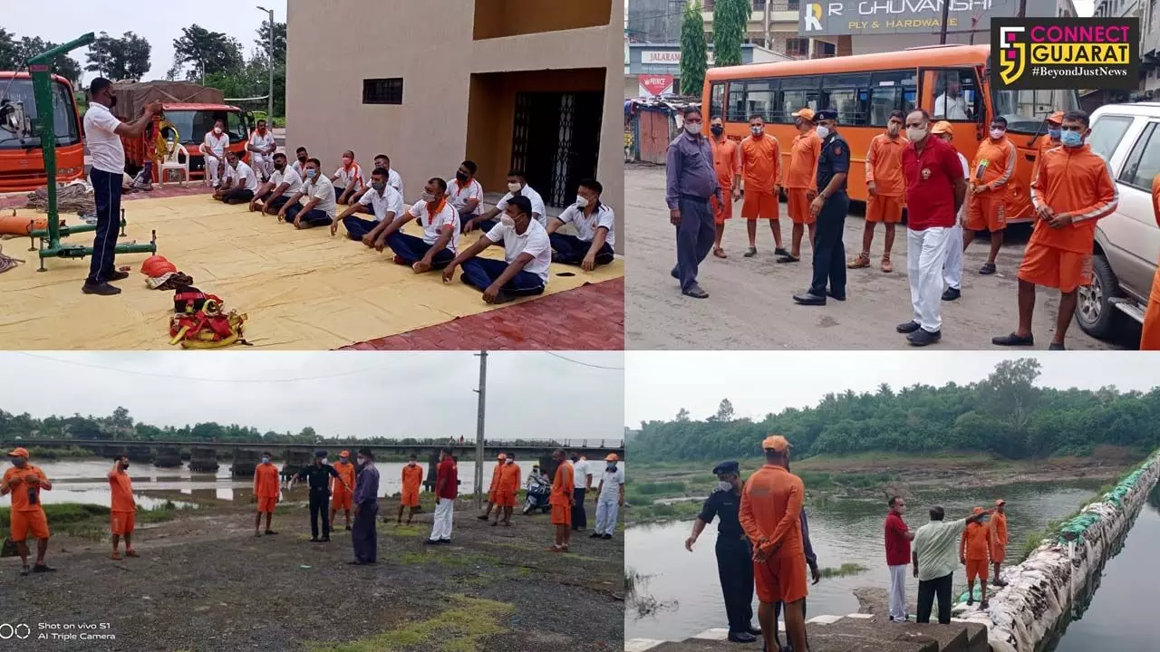 Ten teams of Vadodara based 06 BN NDRF have been deployed in advance for rescue operations during monsoon disasters