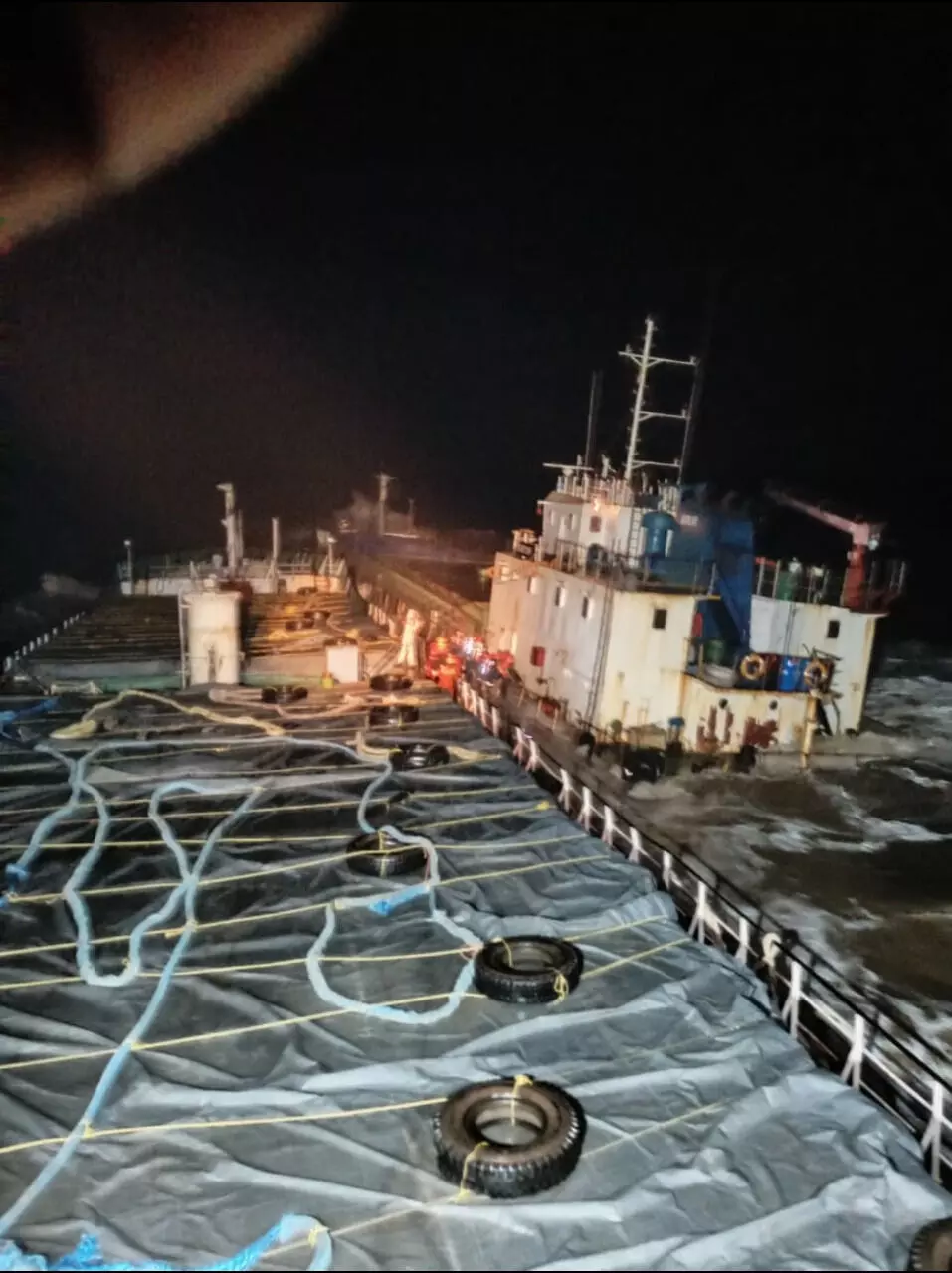 Indian Coast Guard rescues 12 crew of MV Kanchan in distress off Umargam in Gujarat