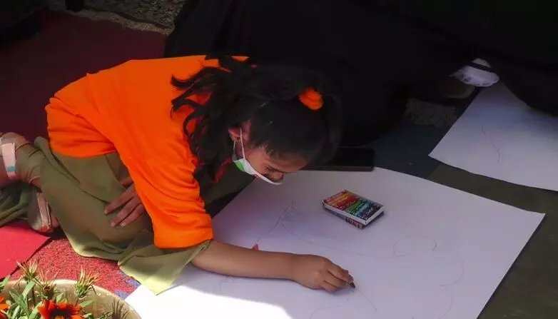 Drawing competition under the Mobile to Sports campaign