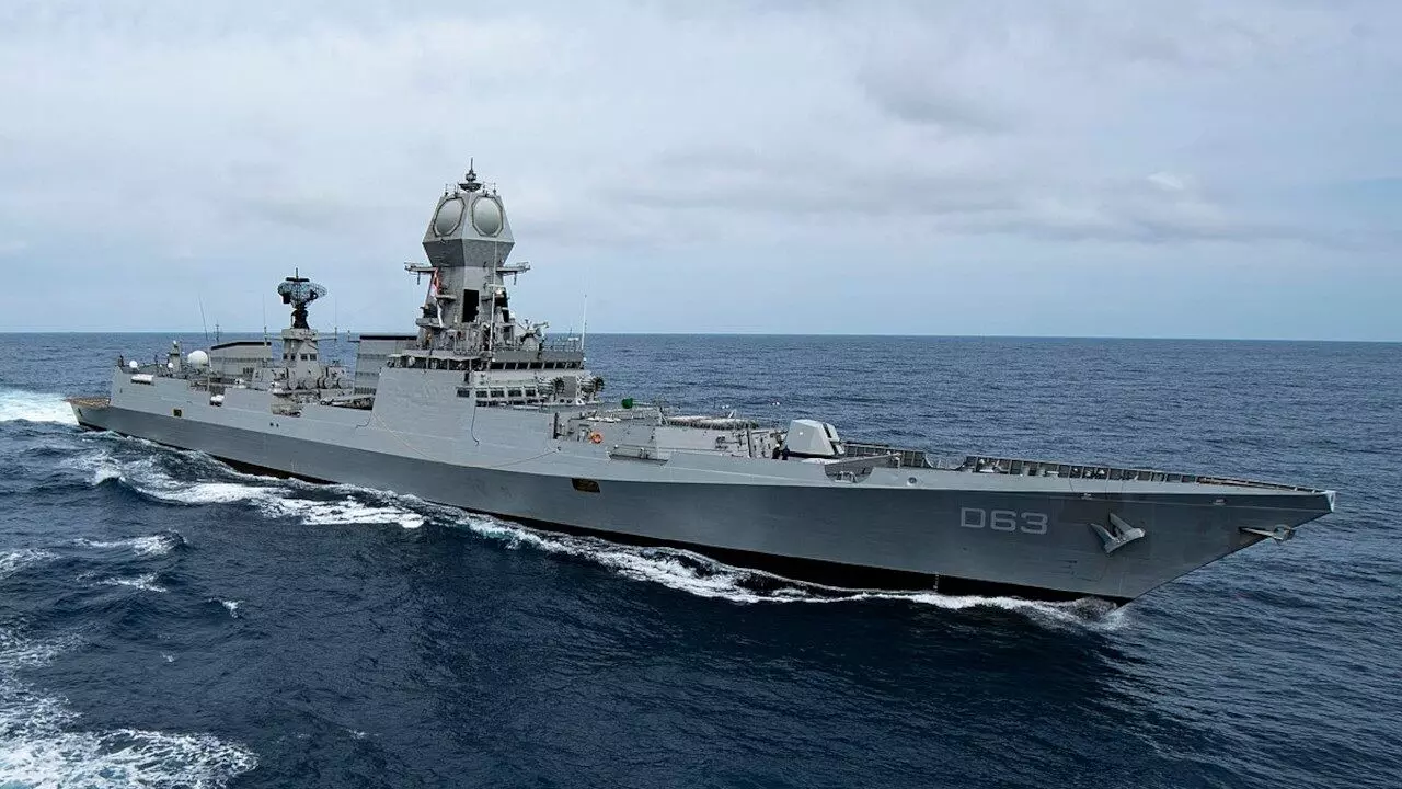 Indian Navy exercises with Royal Navy Carrier Strike group