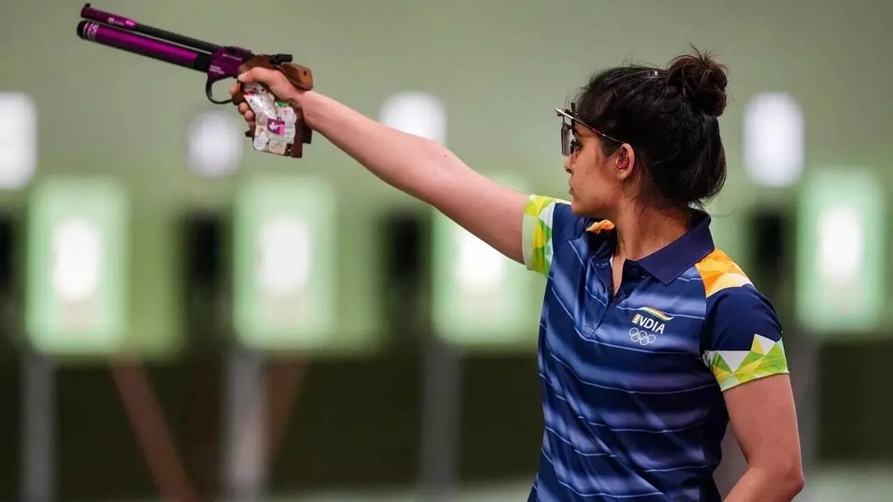 Tokyo Olympics: Bhaker placed 5th, Rahi on 18th after 1st round of qualification in womens 25m pistol