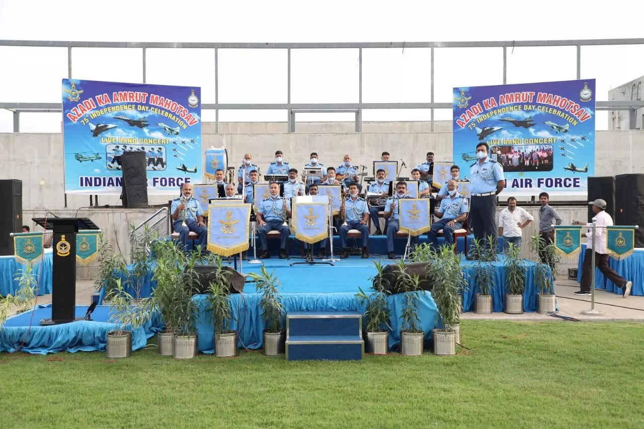 Indian Air Force organises Azadi Ka Amrut Mahotsav Band Concert at Sabarmati river front