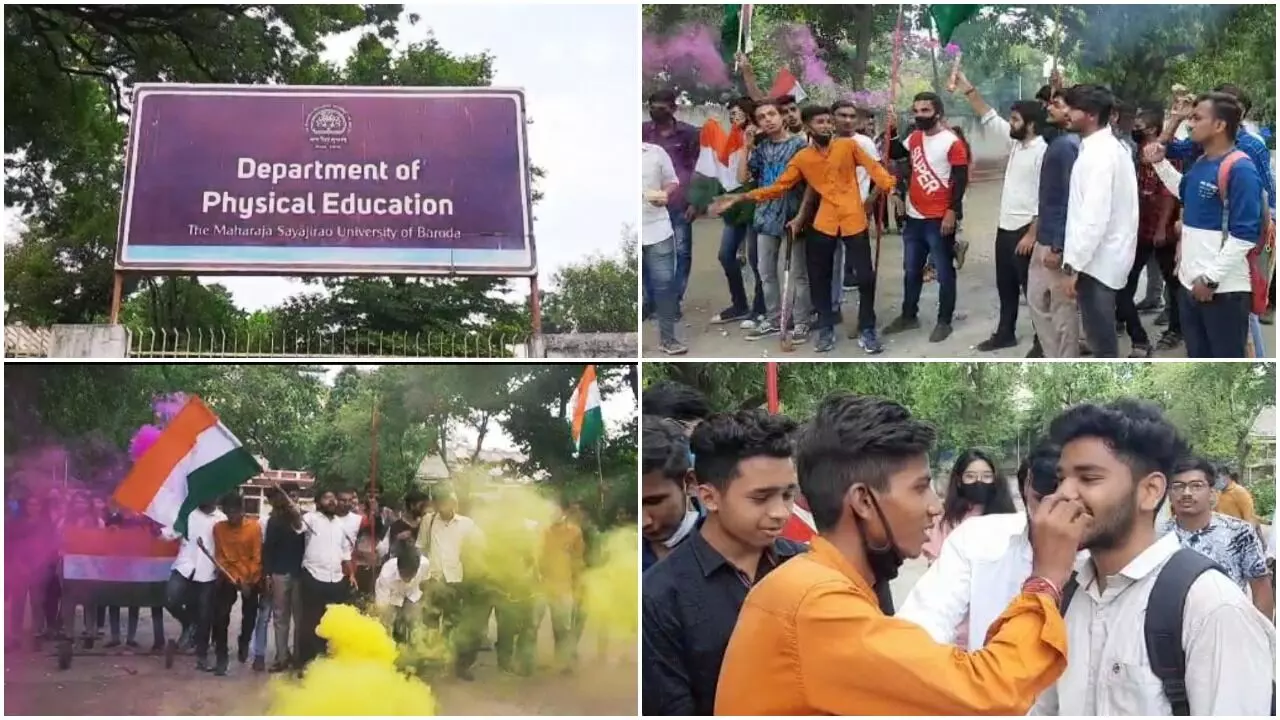 MSU Baroda students celebrate Indian team feat at Tokyo Olympics