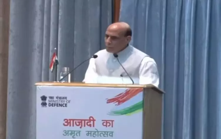 Defence Minister Rajnath Singh launches various events virtually from New Delhi to commemorate 75th anniversary of Indias Independence