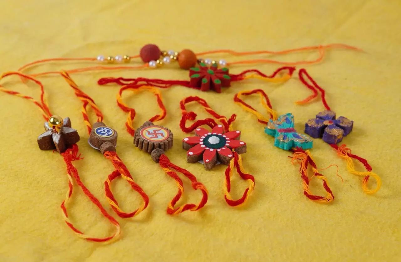 Vedic rakhis made from cow dung gives a safe option to celebrate Rakshabandhan and save environment