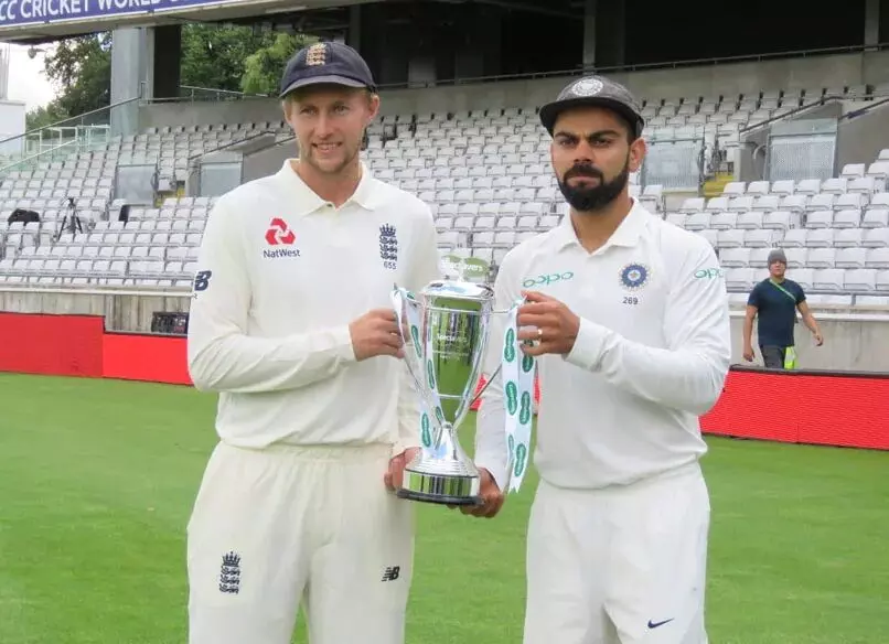 England to resume first innings against India at overnight score of 423 for 8 on day three of third Test in Leeds
