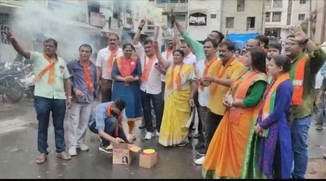 Vadodara BJP in celebration mode after two MLAS from city included in the state ministry