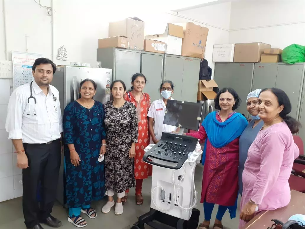 Ultrasonography facility in medical ICU at Sayaji hospital in Vadodara