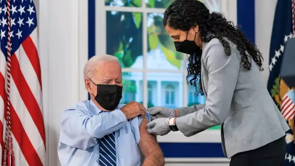 US Prez Joe Biden takes COVID-19 vaccine booster