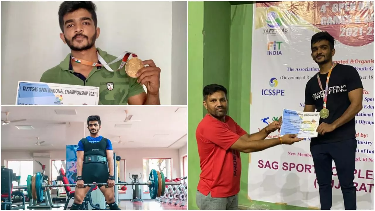Parul university student wins gold medal in the recently held powerlifting Nationals