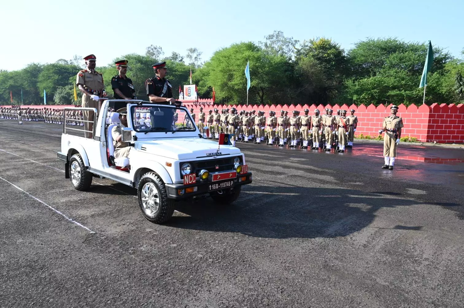 Passing out parade at NCC Officers Training Academy, Kamptee