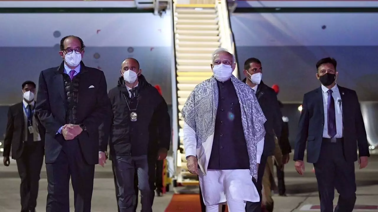 Prime Minister Narendra Modi arrives in Rome to attend 16th G-20 Summit