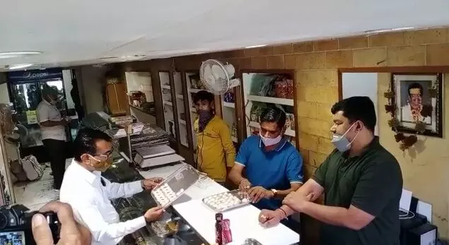 Food safety department checking at sweet farsan shops in Vadodara