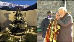 At Kedarnath, Prime Minister Narendra Modi unveils a statue of Adi Shankaracharya