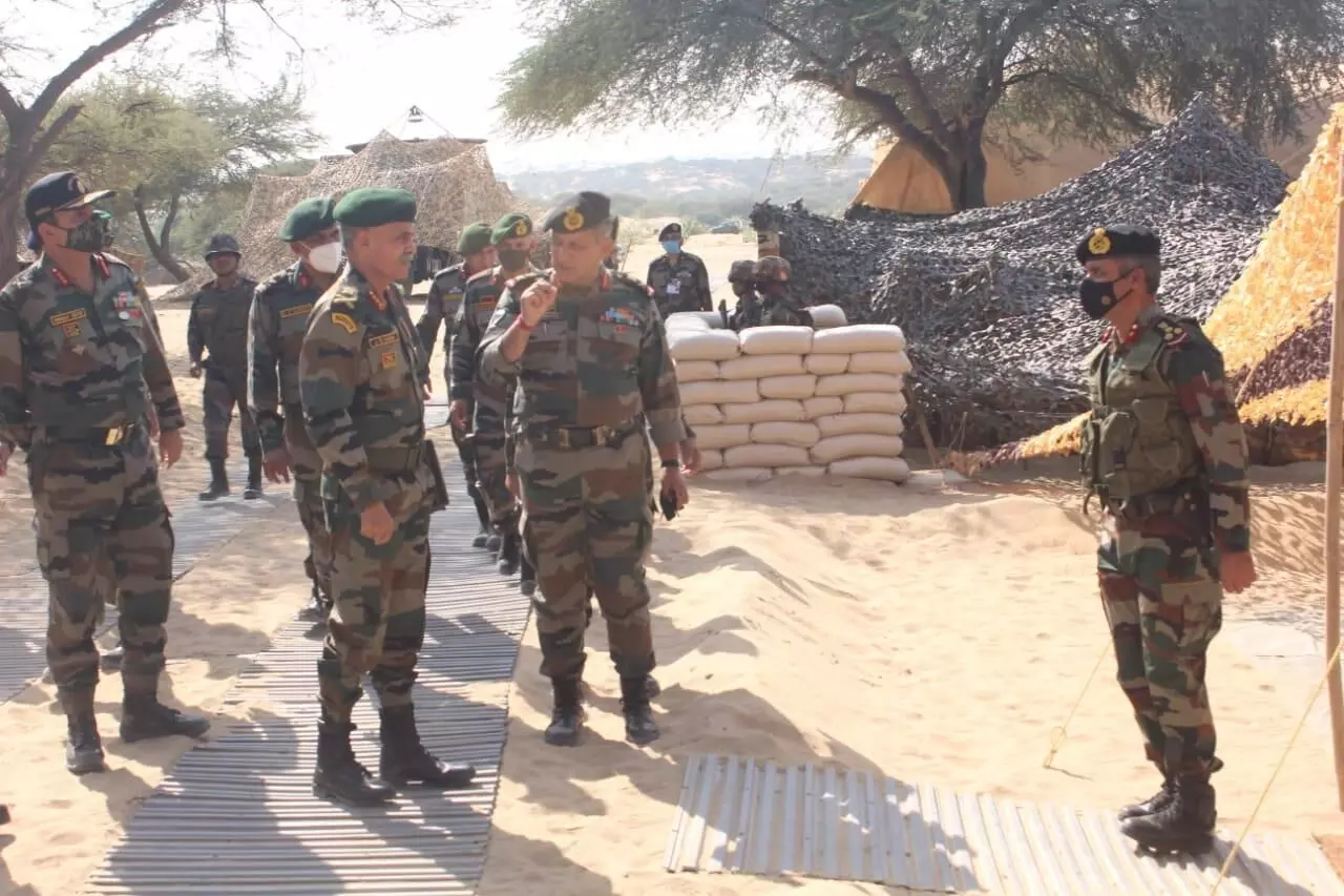 Army Commander Southern Command visit Jaisalmer Military station