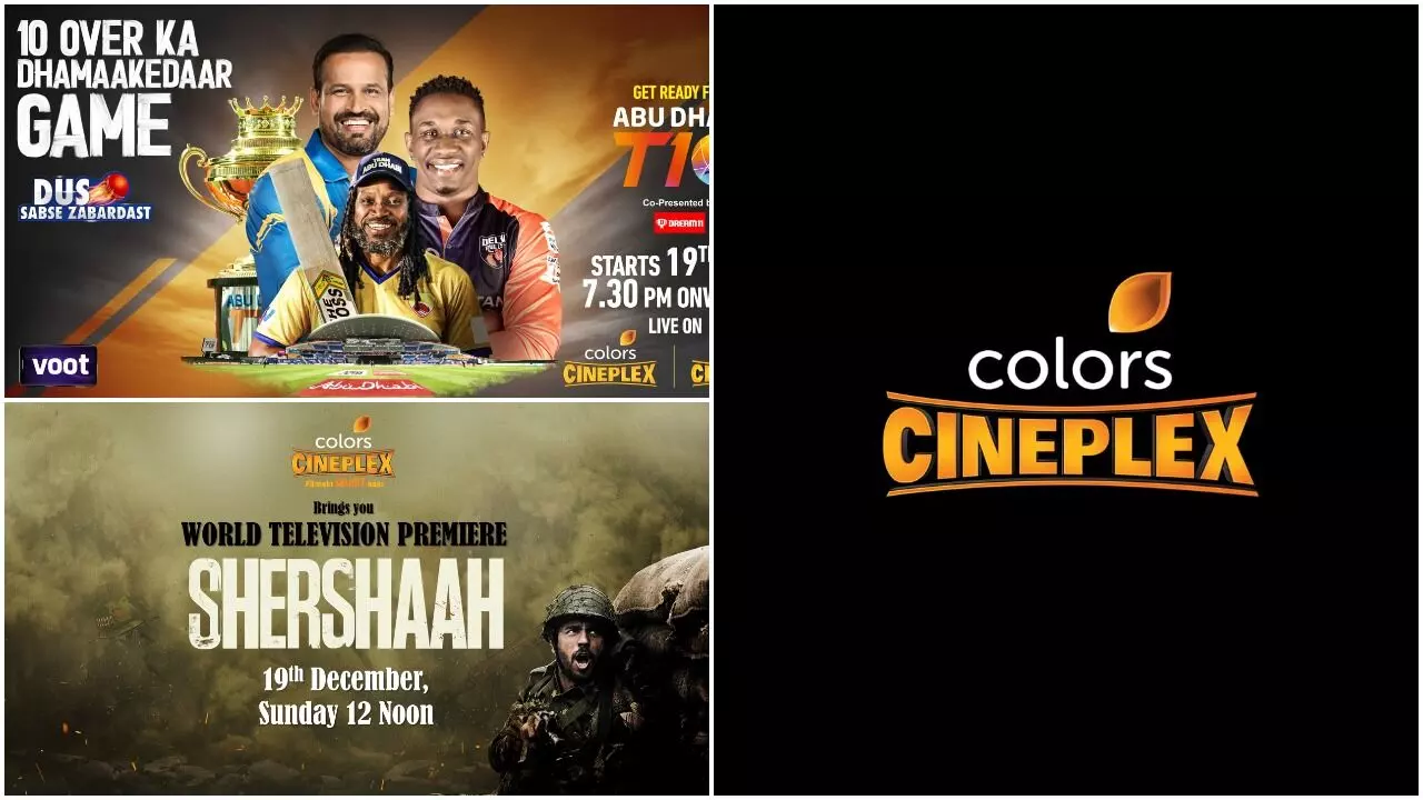 COLORS Cineplex announces a robust content line-up with World Television premiere of Shershaah, Abu Dhabi T10 League, Road Safety World Series Season-2 and more