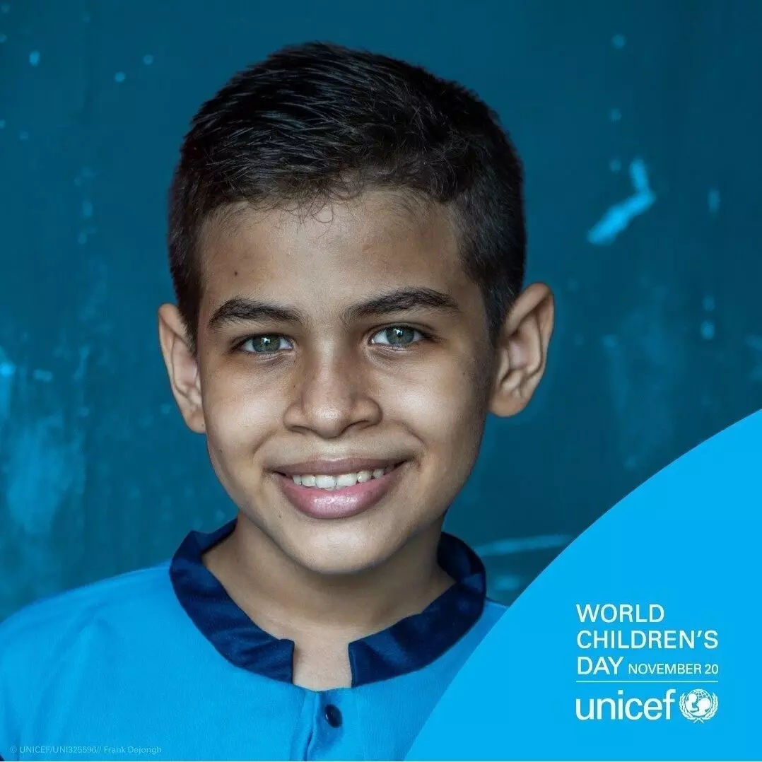 World Childrens day 2021 themed by Unicef uniquely