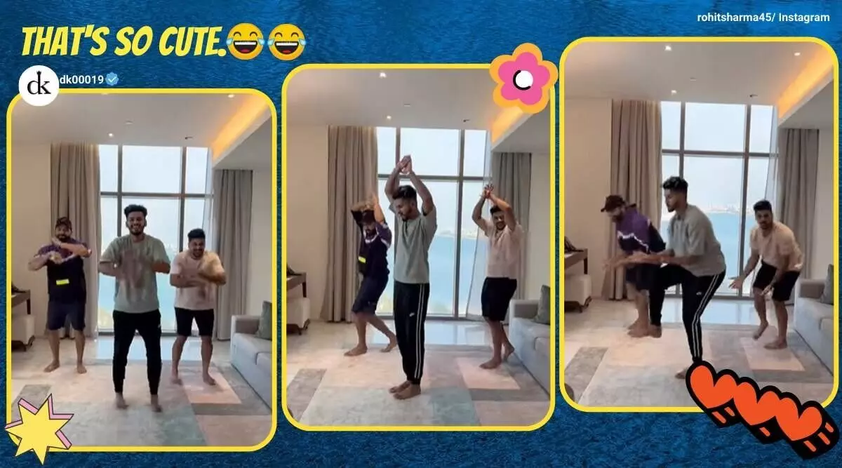 Shreyas Iyer dazzles everyone by dancing with Rohit Sharma and Shardul Thakur