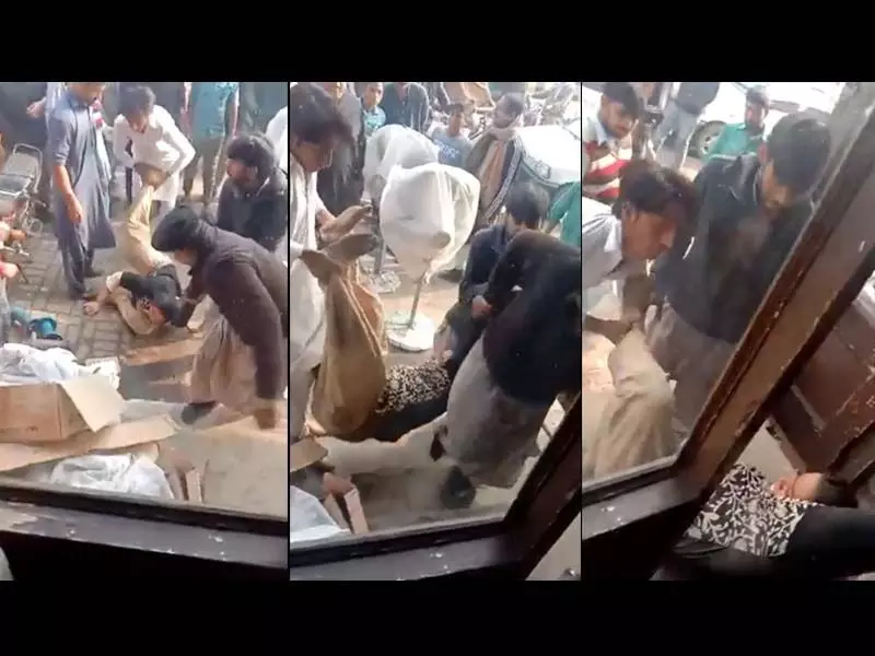 Another stunner from Pakistan! Four ladies were stripped and thrashed after being accused of theft
