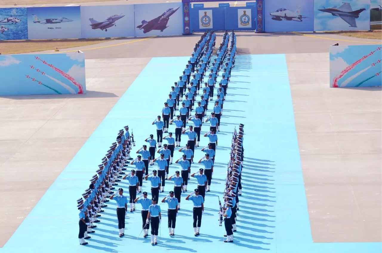 Combined graduation parade held at Air Force academy