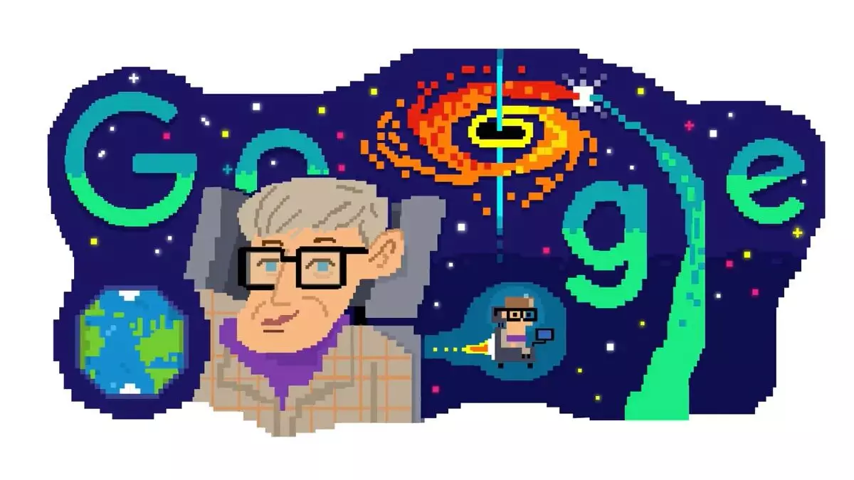 On Stephen Hawkings 80th birthday, Google created a special doodle to pay tribute