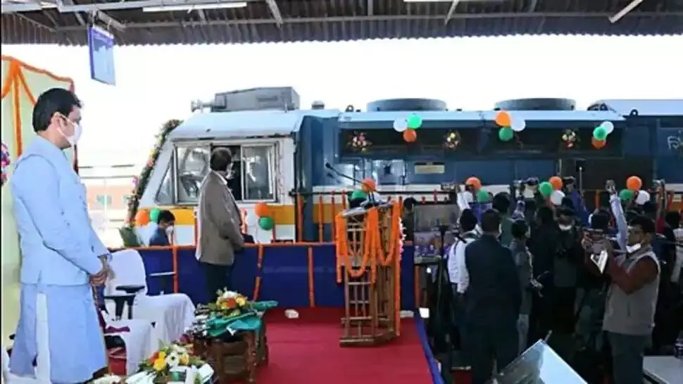 Tripura CM flagged off the first Jan Shatabdi linking Indias seven sisters
