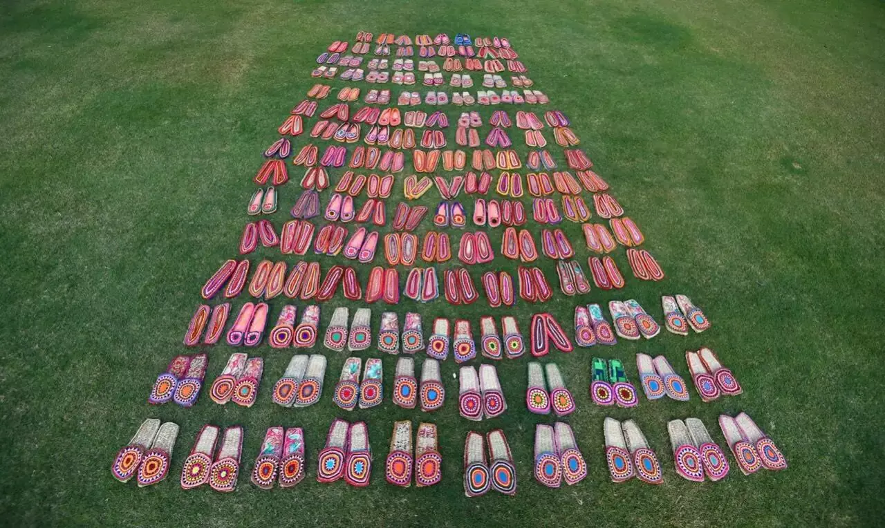 PM Modi sent 100 pairs of jute shoes to people working at Varanasis Kashi Vishwanath Dham