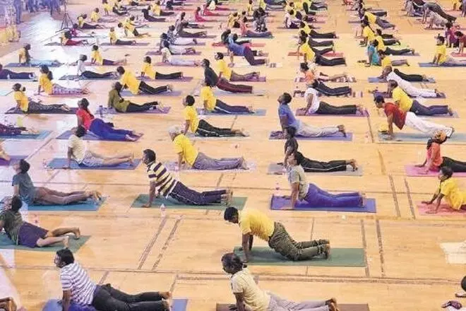 More than one crore people participated in Global Surya Namaskar programme