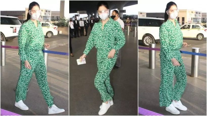 Katrina Kaifs comfy look at the airport in cool co-ordinates proves green is the new black