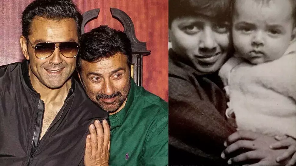 Sunny Deol wishes Bobby Deol a happy birthday, shares a sweet childhood photo