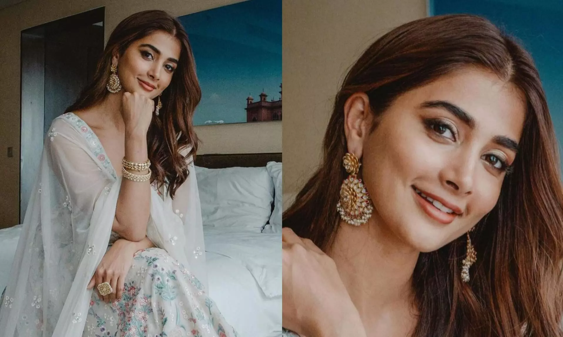 Pooja Hegdes dreamy floral anarkali is perfect for your Indian ethnic wardrobe
