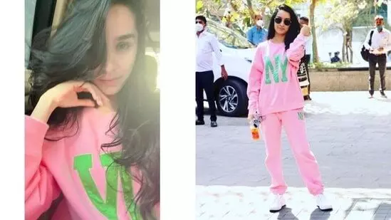 Shraddha Kapoors ₹4k pink NY loungewear is for low-key, chill Valentines day