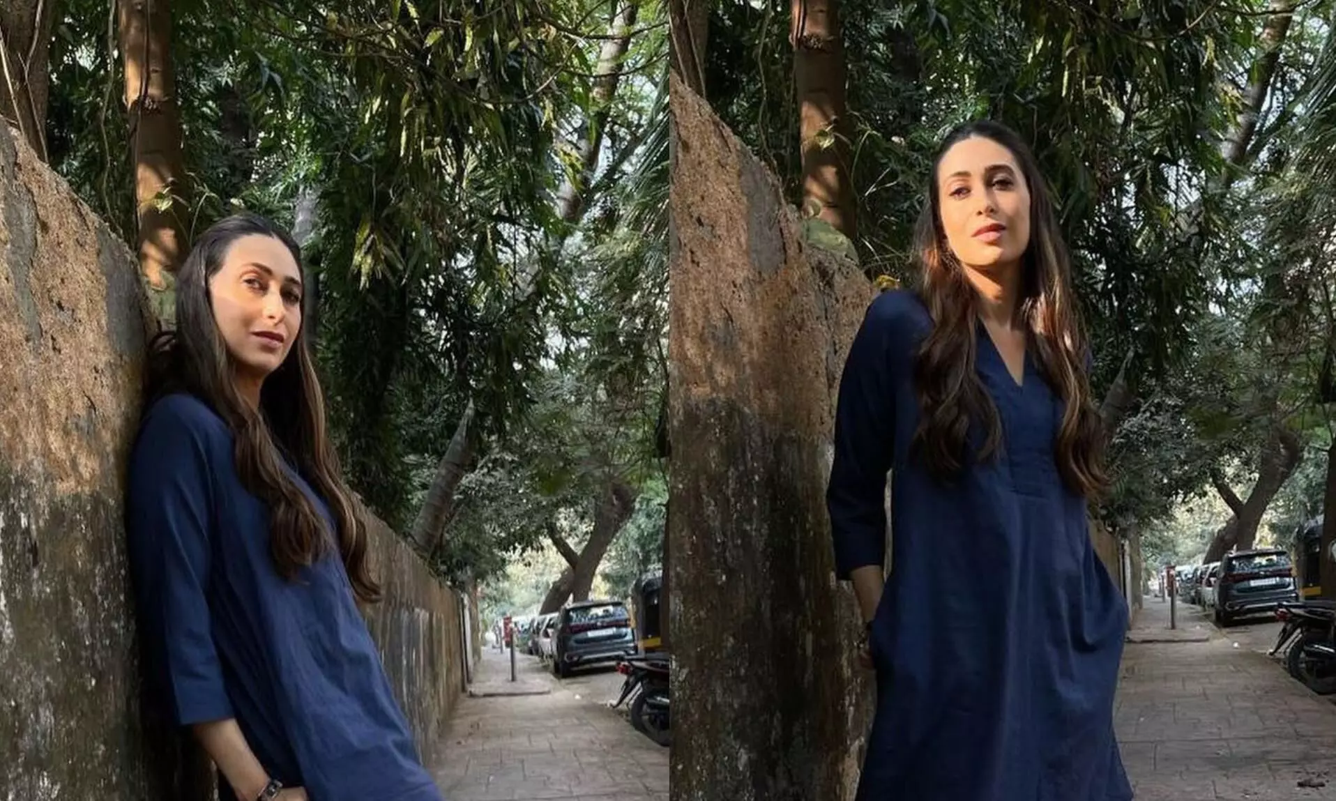 Karisma Kapoor is epitome of winter Trends in khadi kurta, plaid pants