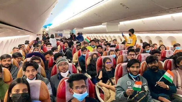 Operation Ganga: Air Indias second flight carrying 250 Indian evacuees from Ukraine lands in Delhi