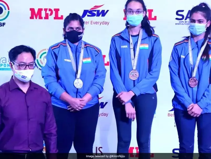 ISSF World Cup: Indian womens 25m pistol team bags Gold medal in Egypt