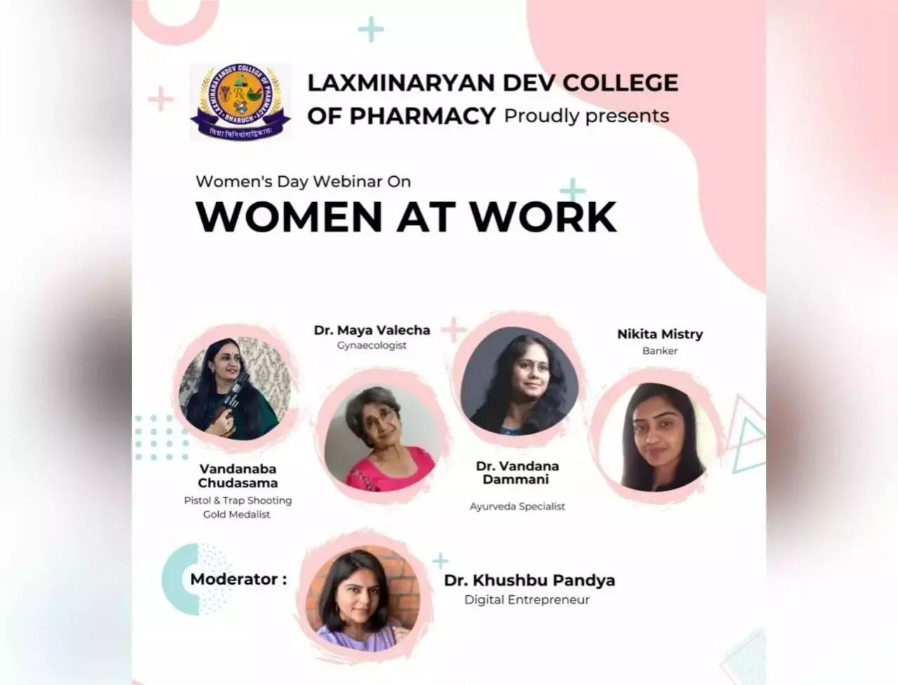 Bharuch: Womens Day Celebration at Laxminarayan Dev College of Pharmacy