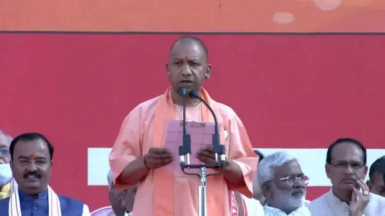 Yogi Adityanath takes oath as UP chief minister for second time