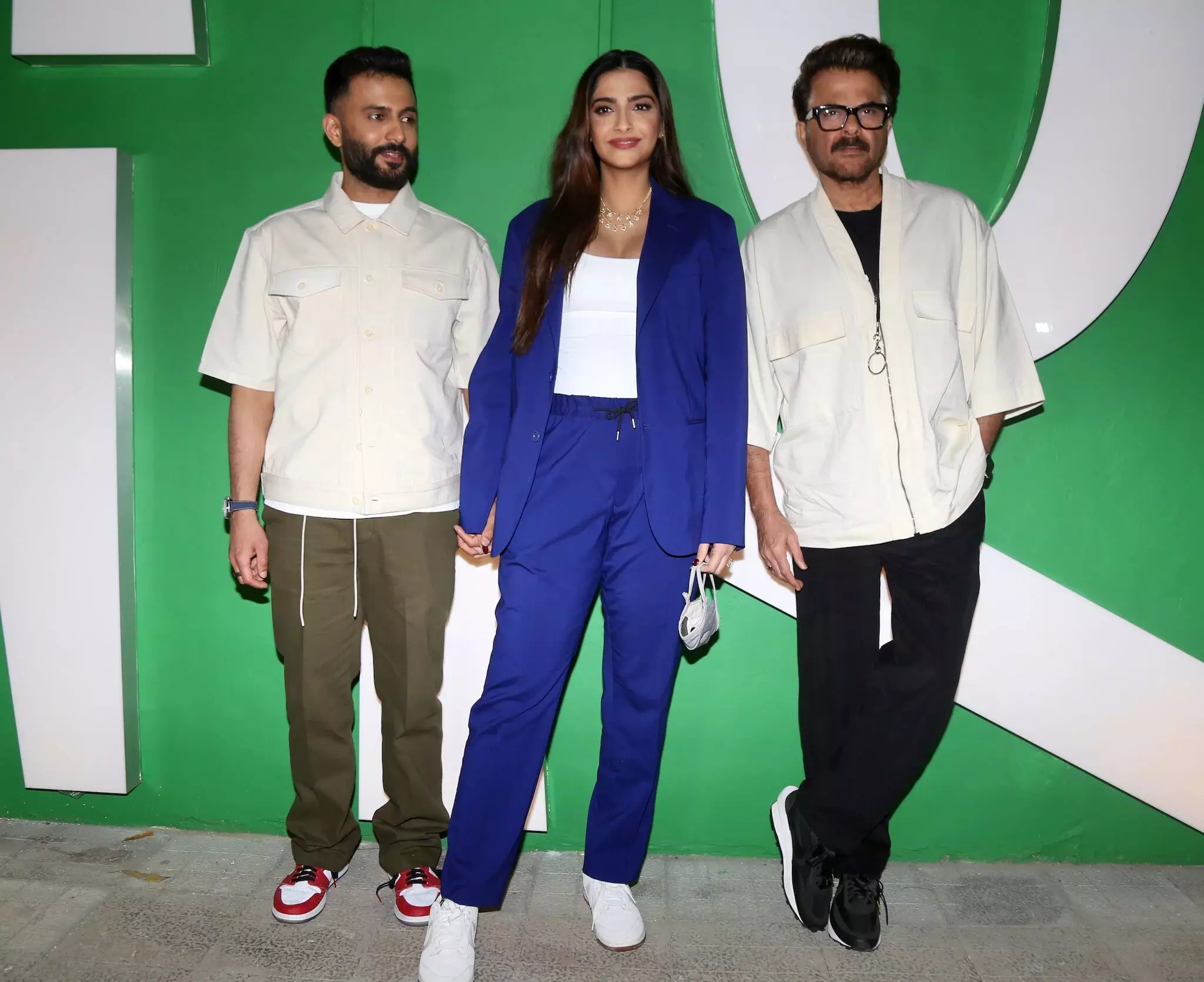 Mom-to-be Sonam Kapoor aces maternity fashion in blue joggers and blazer