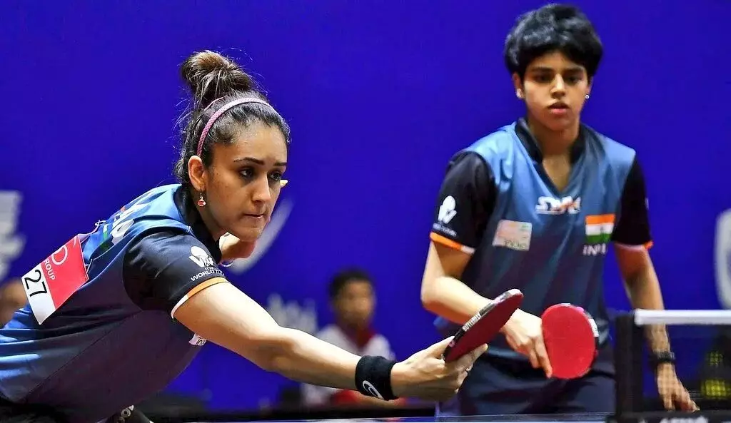 Indian paddlers Manika Batra, Archana Kamath settle for Bronze medal in Womens Doubles at WTT Star Contender