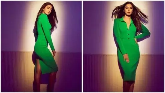 Pooja Hegdes light green dress is for every weekend outing with friends