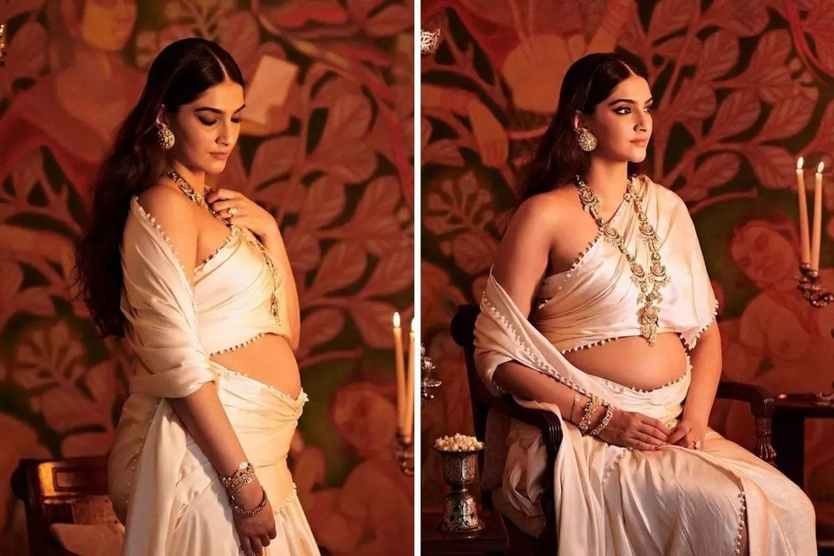 Mom-to-be Sonam Kapoor flaunts baby bump in new pics