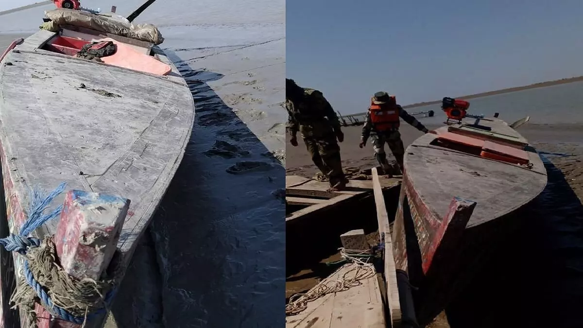 Gujarat: BSF seizes Pakistani fishing boat from Harami Nala