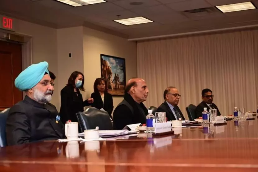 Rajnath Singh holds delegation-level talks with Austin at Pentagon